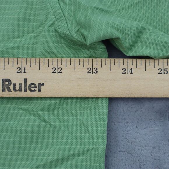 Tehama Shirt Mens L Green Polo Hangem dry Moisture Management Golf Cotton Blend - Picture 4 of 16